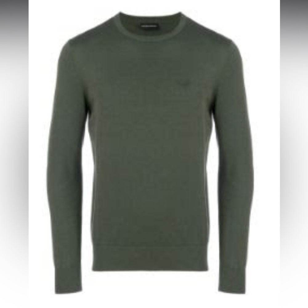 EMPORIO ARMANI slim fit logo sweater NWOT
